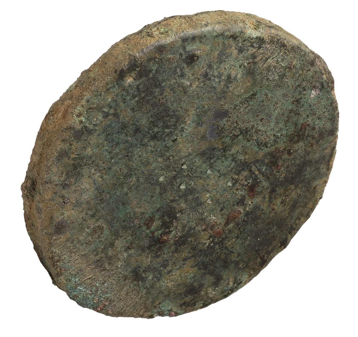 Olympic Museum-Ancient bronze discus.