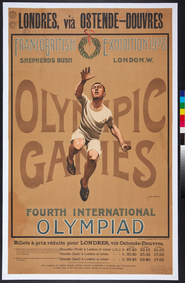 Olympic Museum-London 1908, promotional poster.