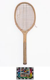 Olympic Museum-James tennis racket, 