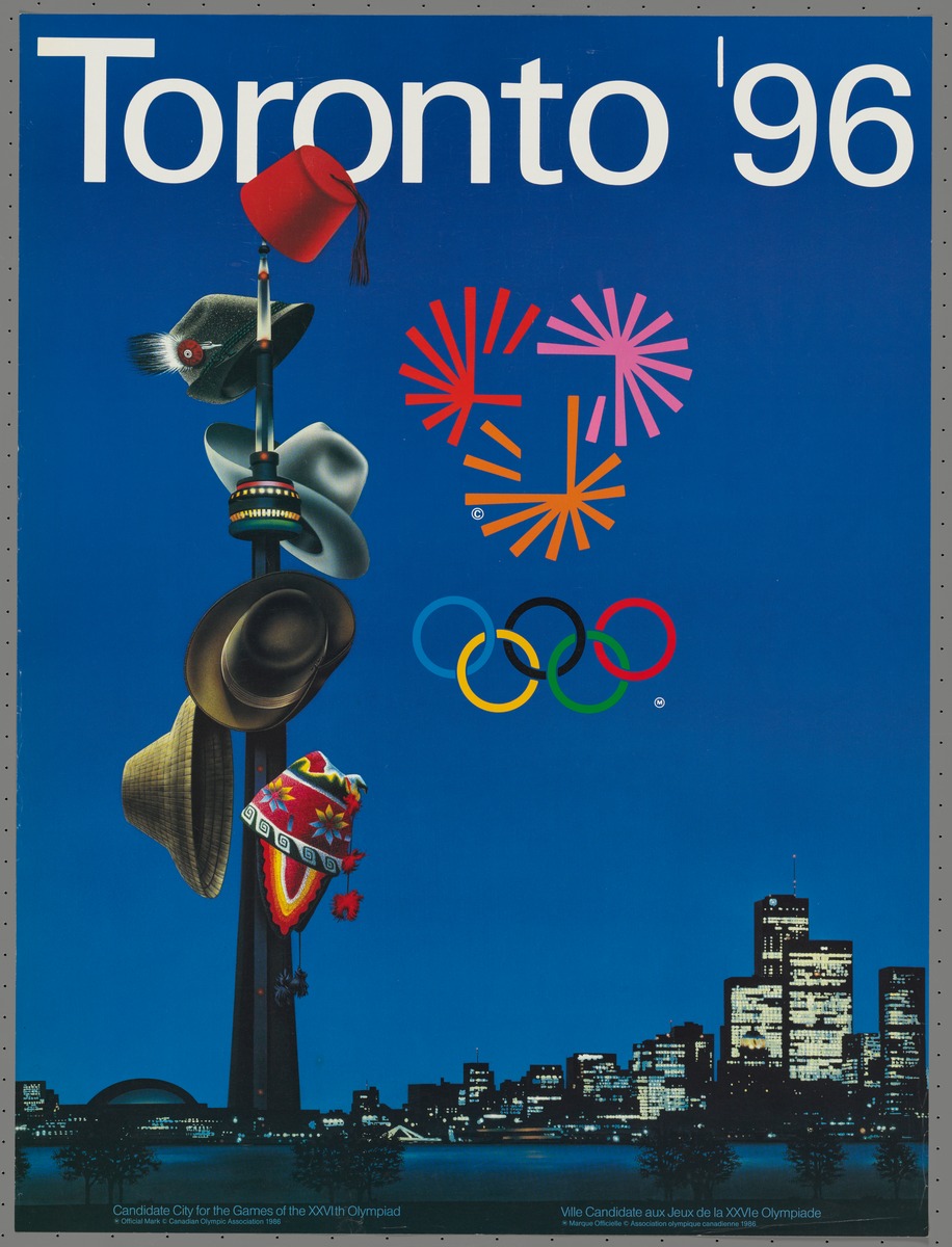 Olympic Museum-Toronto 1996, candidate city poster.
