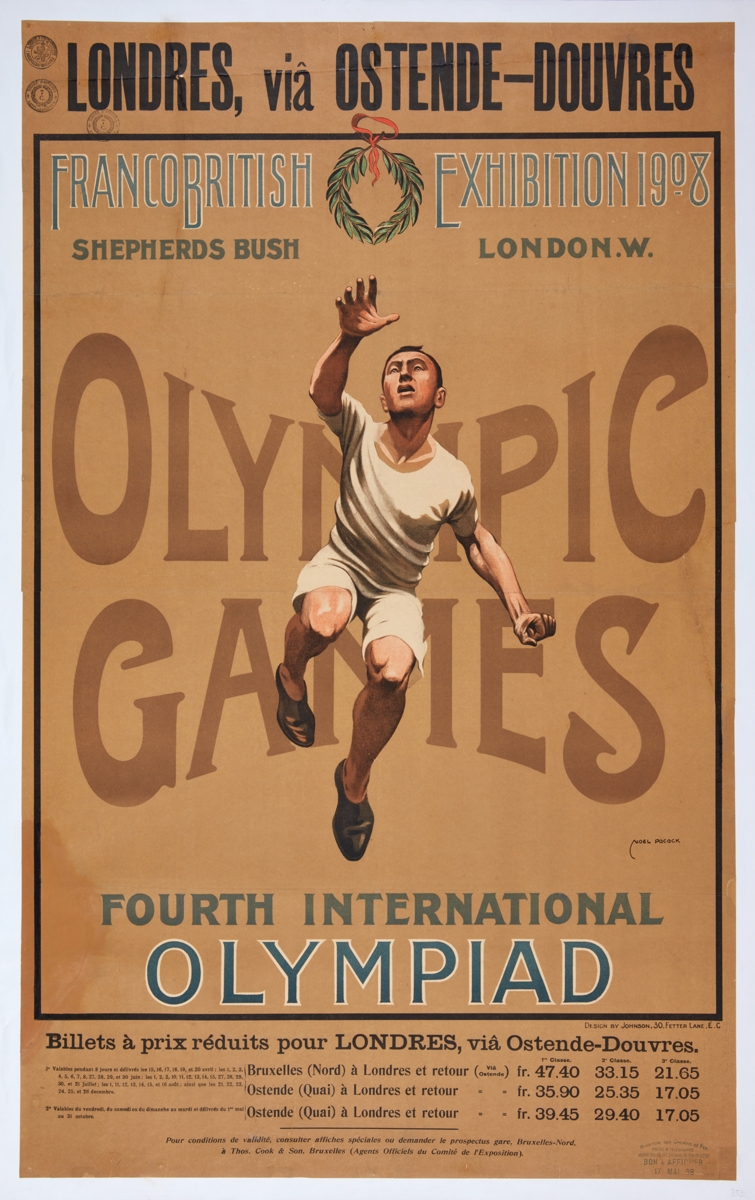 Olympic Museum-London 1908, promotional poster.